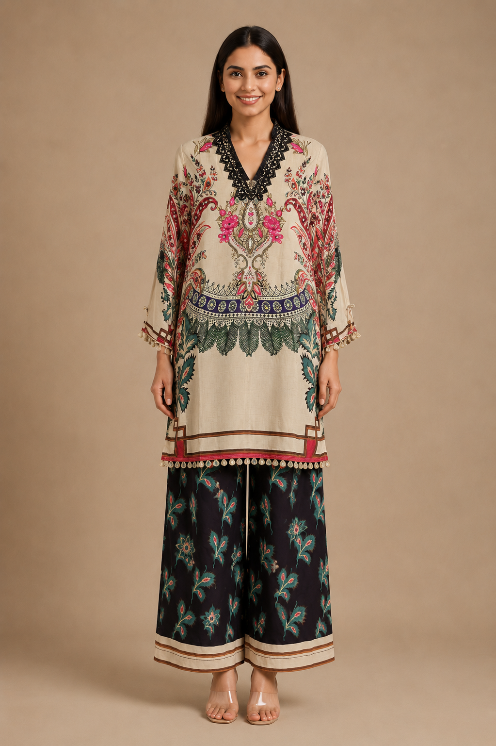Women's 2-Piece Crepe Co-Ord Set – Modal Crepe Fabric