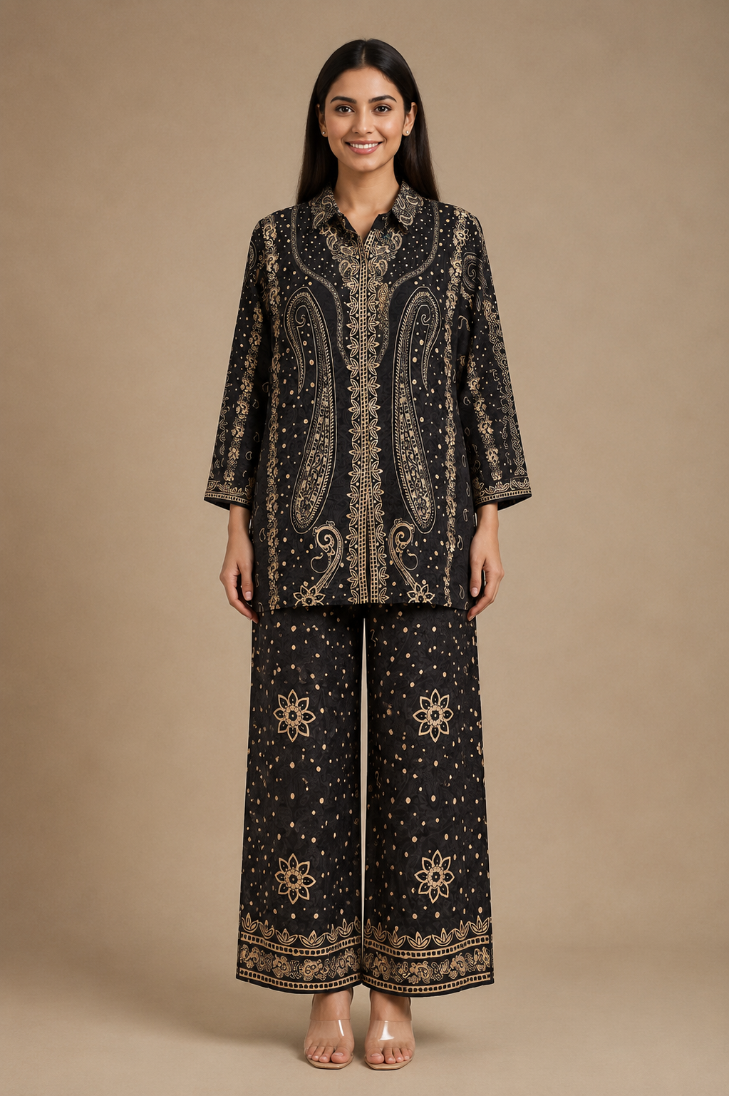 Women's 2-Piece Crepe Co-Ord Set – Modal Crepe Fabric
