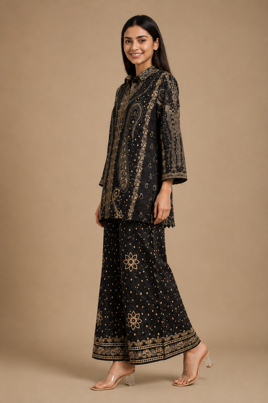 Women's 2-Piece Crepe Co-Ord Set – Modal Crepe Fabric
