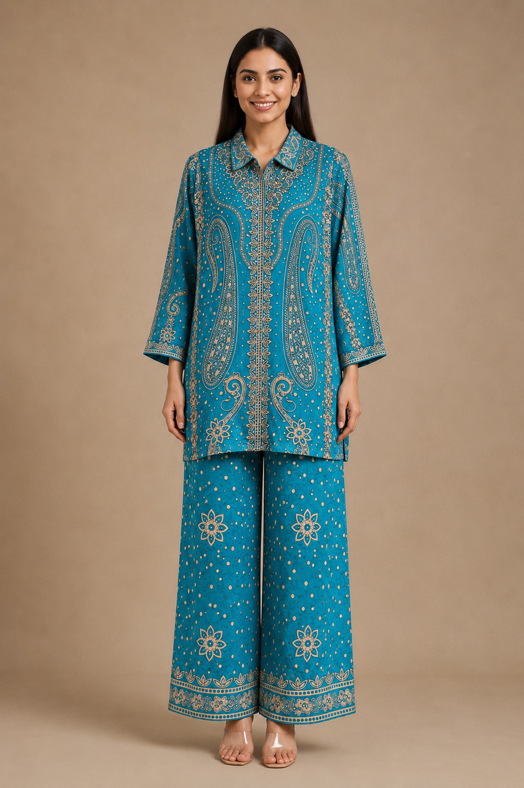 Women's 2-Piece Crepe Co-Ord Set – Modal Crepe Fabric