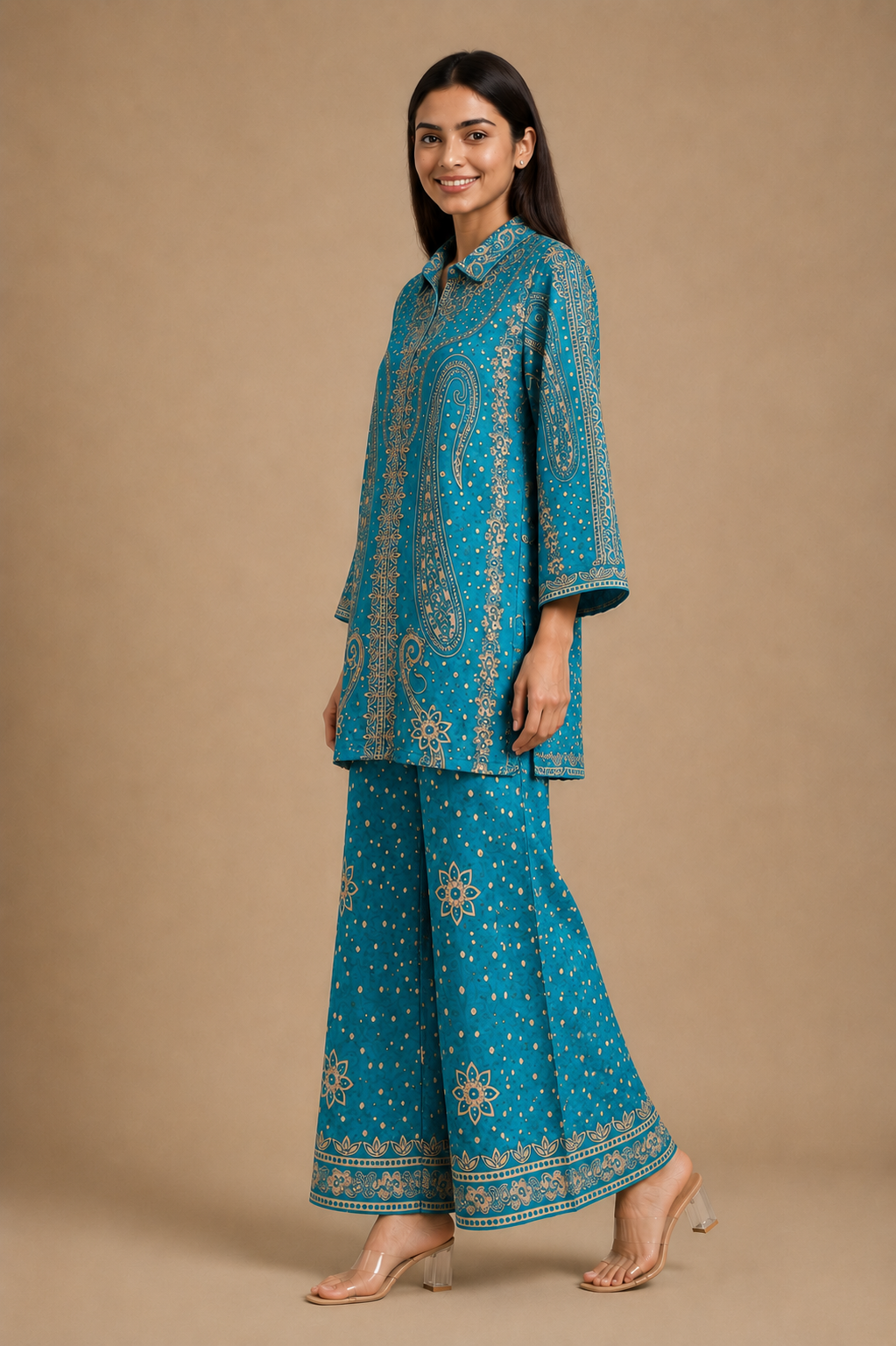 Women's 2-Piece Crepe Co-Ord Set – Modal Crepe Fabric