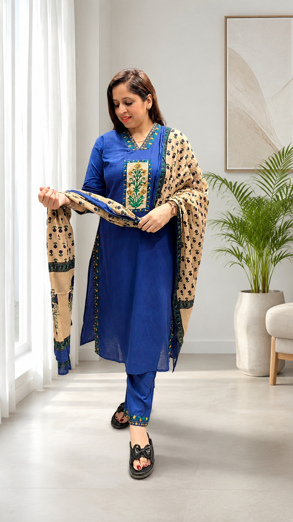 Women's 3-Piece Cotton Suit – Pure Cotton Fabric