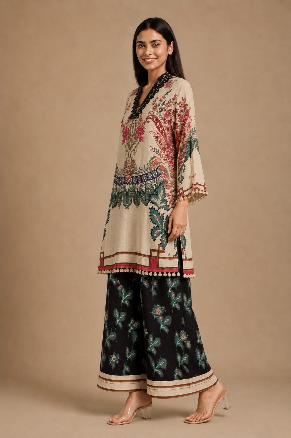 Women's 2-Piece Crepe Co-Ord Set – Modal Crepe Fabric