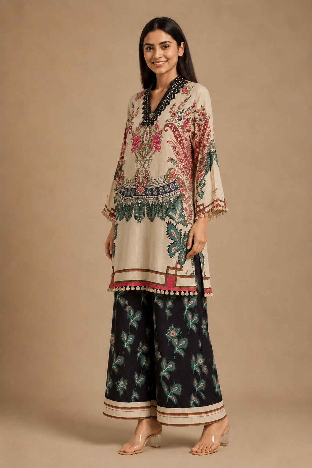 Women's 2-Piece Crepe Co-Ord Set – Modal Crepe Fabric