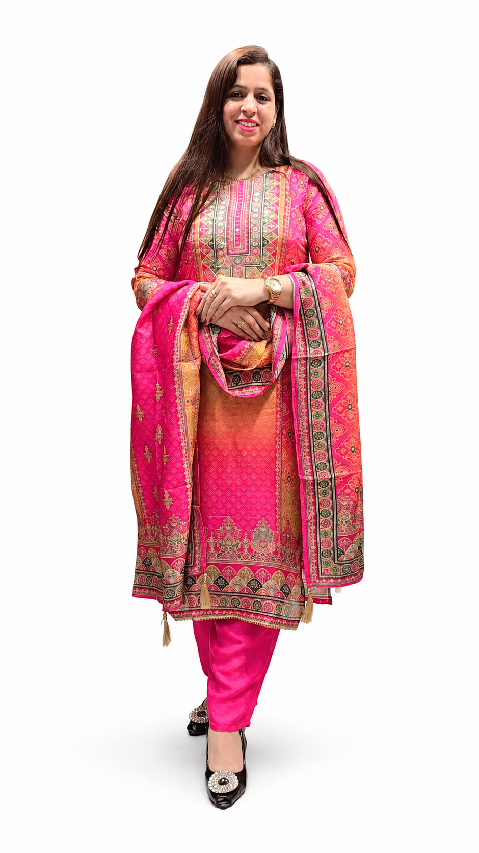 Premium Jaipuri Muslin Suit Fabric for Women | Soft Printed Unstitched Dress Material | Traditional Ethnic Wear for Festive & Casual Use