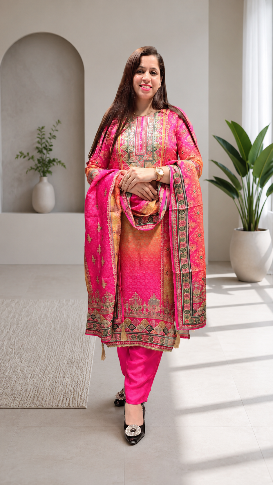 Premium Jaipuri Muslin Suit Fabric for Women | Soft Printed Unstitched Dress Material | Traditional Ethnic Wear for Festive & Casual Use