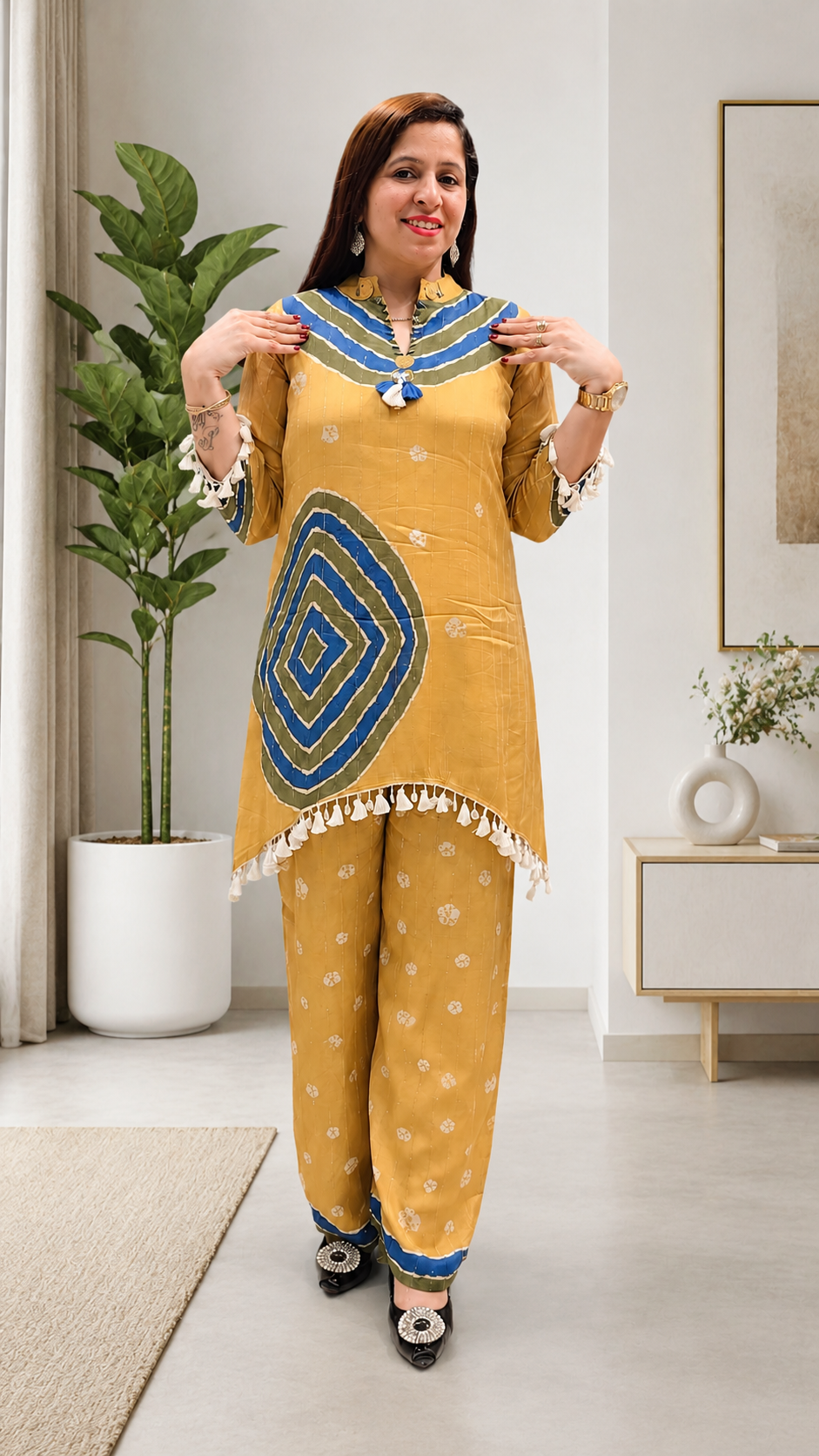 Women's 2-Piece Co-Ord Set – Muslin Cotton Fabric