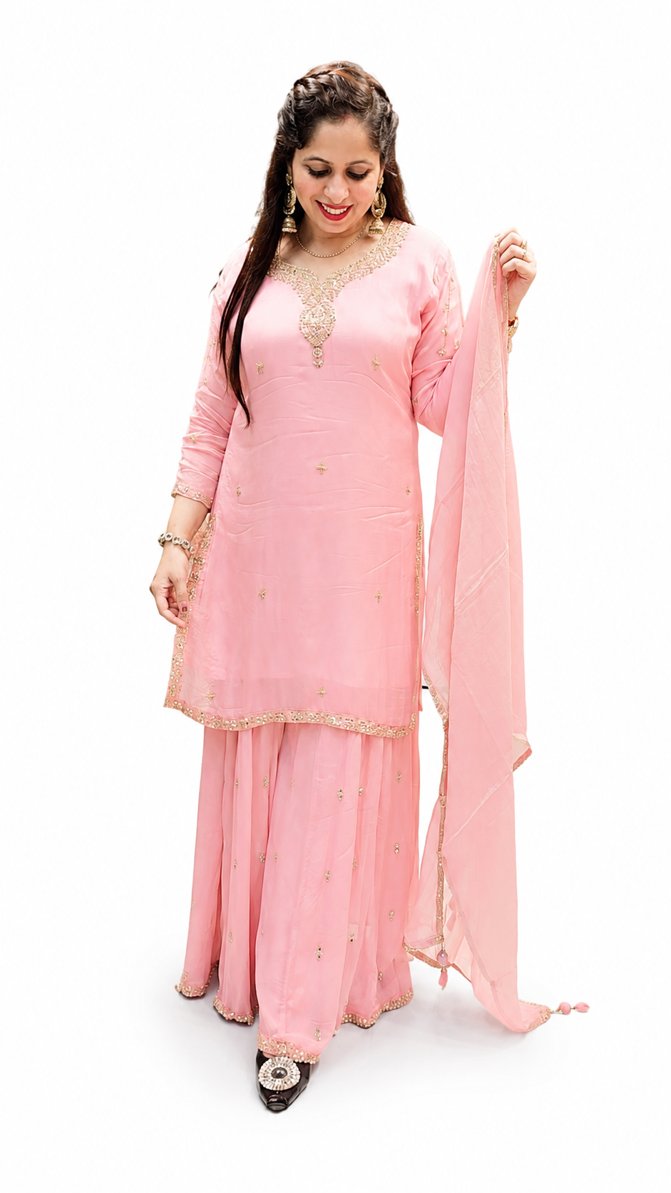 Women's Premium Party Wear Ready-Made Suit Set | Elegant Ethnic Kurta with Dupatta | Stylish Traditional Outfit for Weddings, (Festivals & Special Occasions)