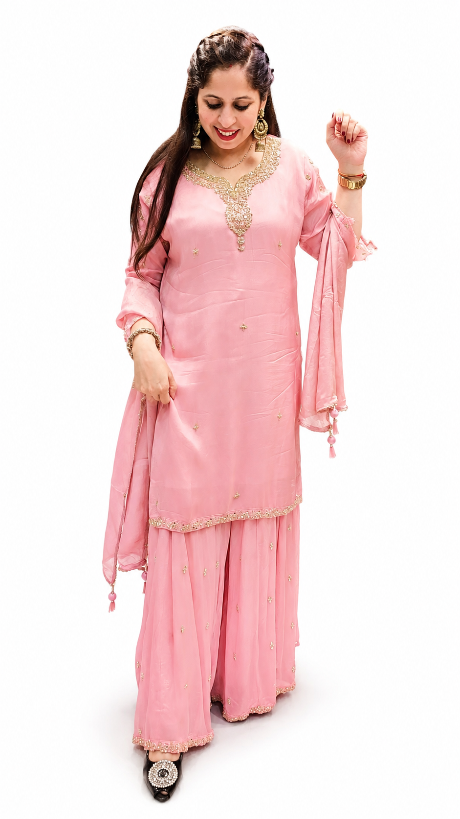 Women's Premium Party Wear Ready-Made Suit Set | Elegant Ethnic Kurta with Dupatta | Stylish Traditional Outfit for Weddings, (Festivals & Special Occasions)