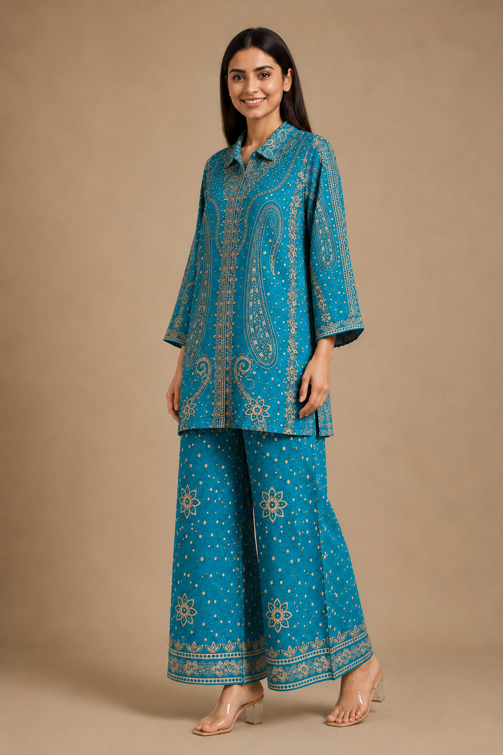 Women's 2-Piece Crepe Co-Ord Set – Modal Crepe Fabric