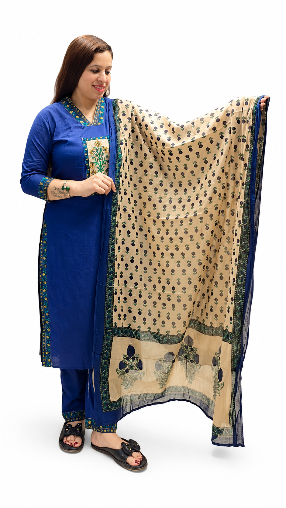 Women's 3-Piece Cotton Suit – Pure Cotton Fabric