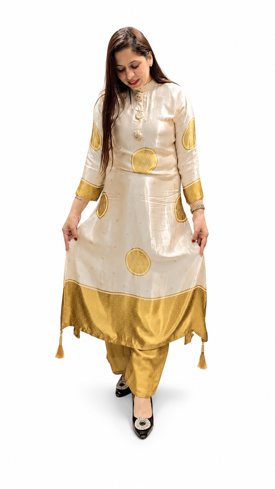 Pure Crepe 3-Piece Suit Set