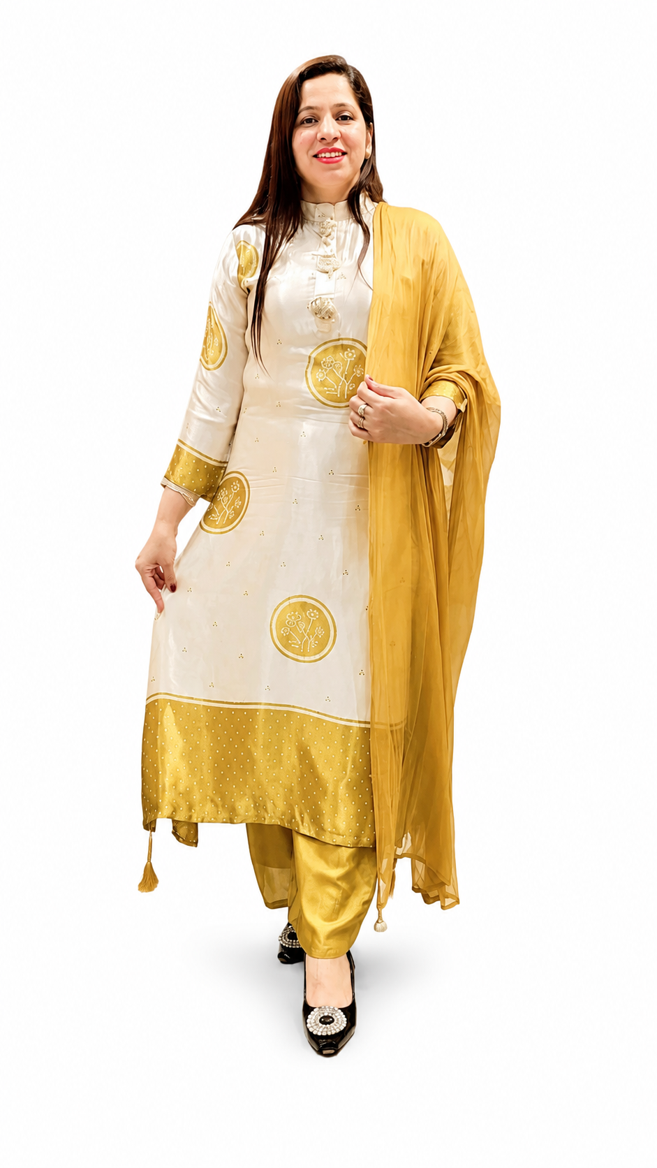 Pure Crepe 3-Piece Suit Set